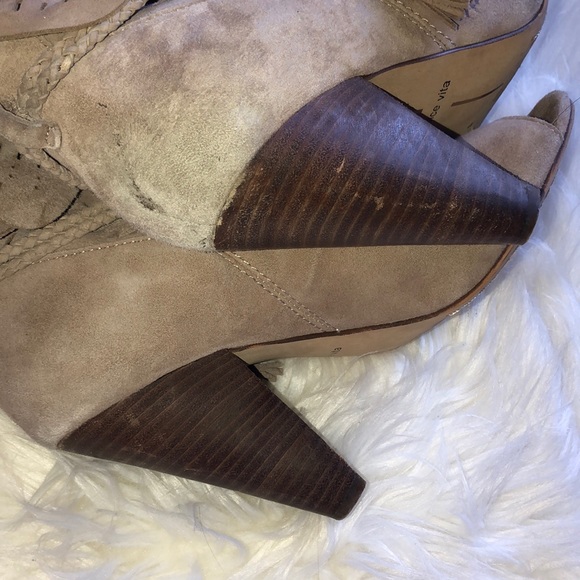 Dolce Vita Peek Toe Booties Size 8 - Picture 7 of 8